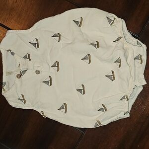 Rylee Cru Sailboat Print Baby Romper